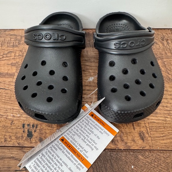NWT Crocs Toddler Classic Clog Black Size 7 - Picture 3 of 5